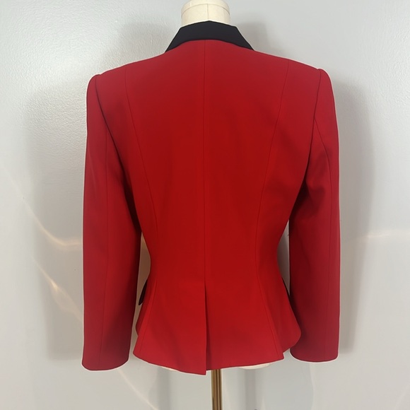 Wayne Clark Vintage Red and Black Wool Blazer - Picture 7 of 16